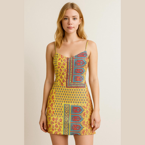 MALI YELLOW COVERUP DRESS SIZE MEDIUM